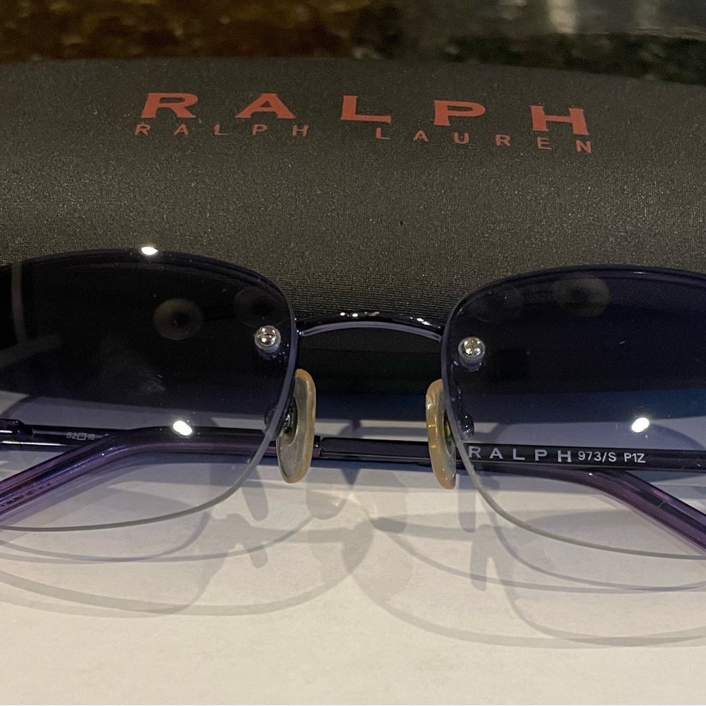 Ralph Lauren 973/S Blue Oval Sunglasses Frames, Gradient Lens
